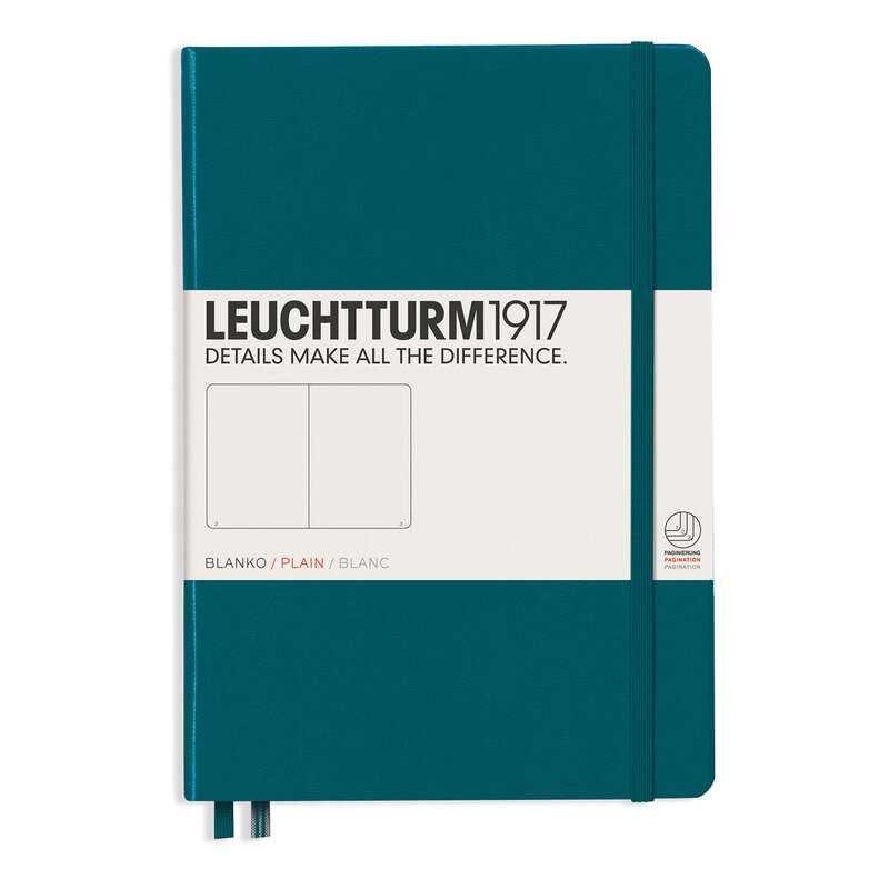 Leuchtturm 1971  NOTEBOOK A5 Hard Plain Pacific Green