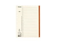 Pappregister Servo A4 1-20 brun