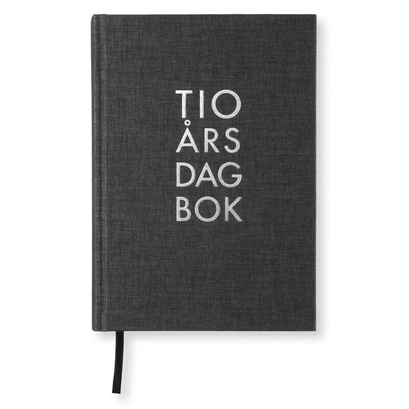 10-års dagbok A5 Paperstyle - Svart