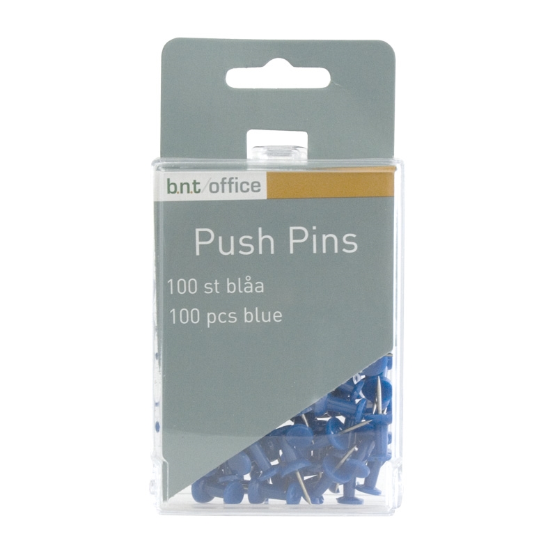 Push Pins 100st, Blå